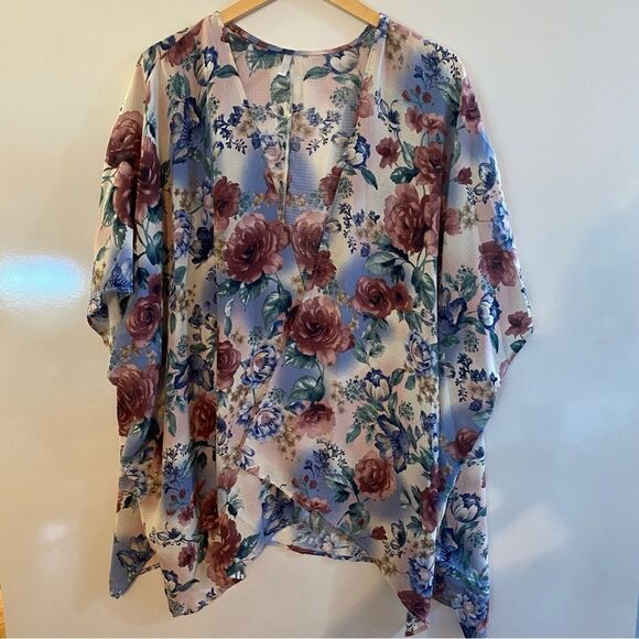 PinkBlush floral shawl/cardigan/kimono one size (also maternity) - Picture 3 of 6